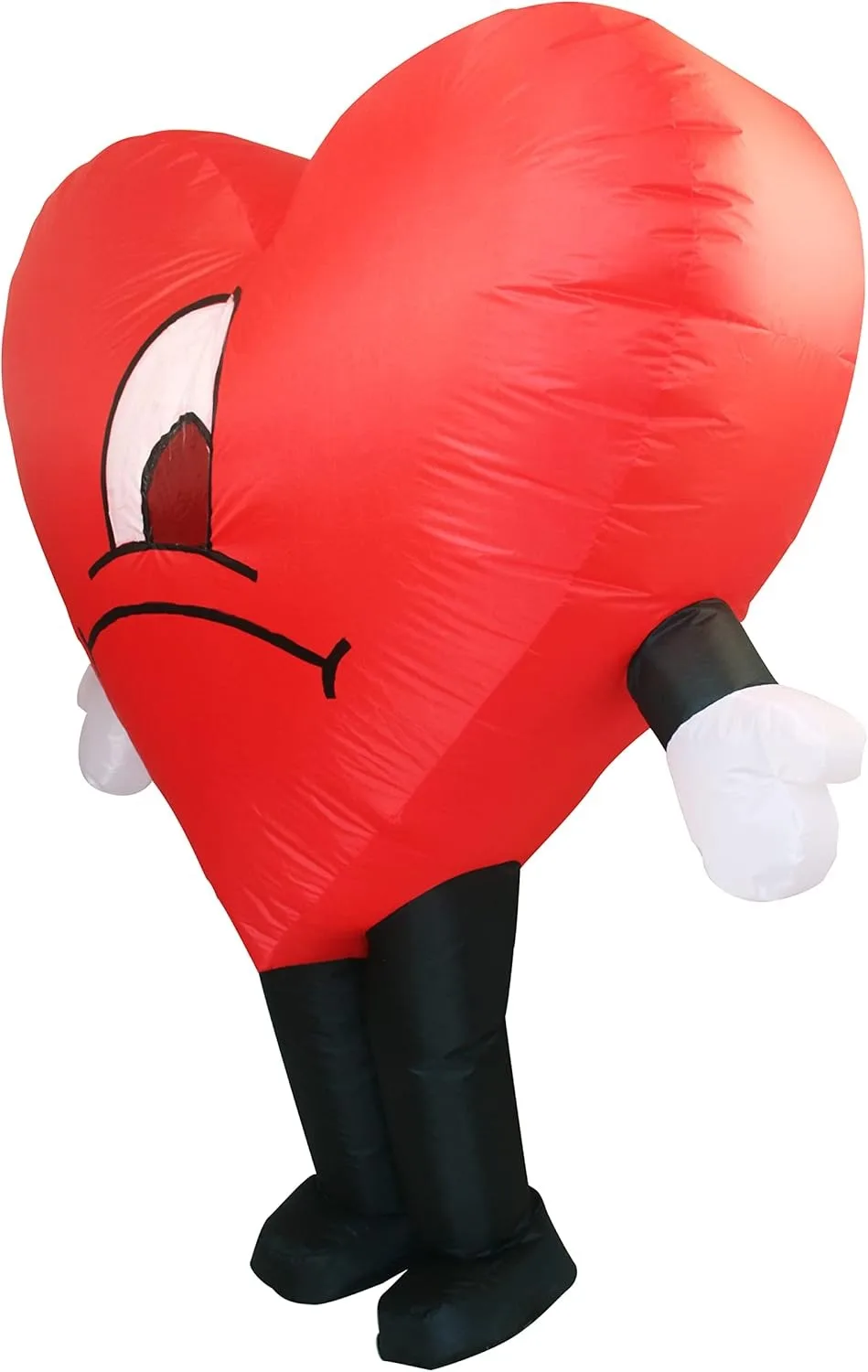 لطيف الأحمر الحب القلب نفخ زي التميمة فستان حفلة عطلة تأثيري - لينة نفخ التميمة الزي #4