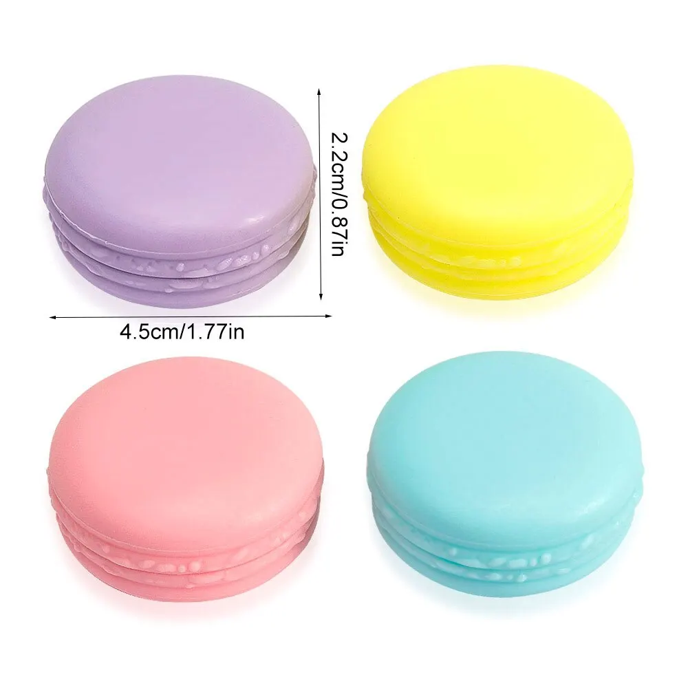 6PCS/Set Colors Jewelry Beads Organizer Box Mini Macaron Travel Rings Storage Lovely Candy Color Case Plastic