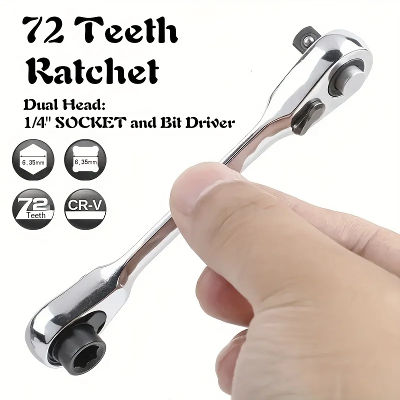 1pc Mini ratchet wrench, bit handle bit tip, screwdriver bit, small flying socket wrench, bit tip, screwdriver, screwdriver tool