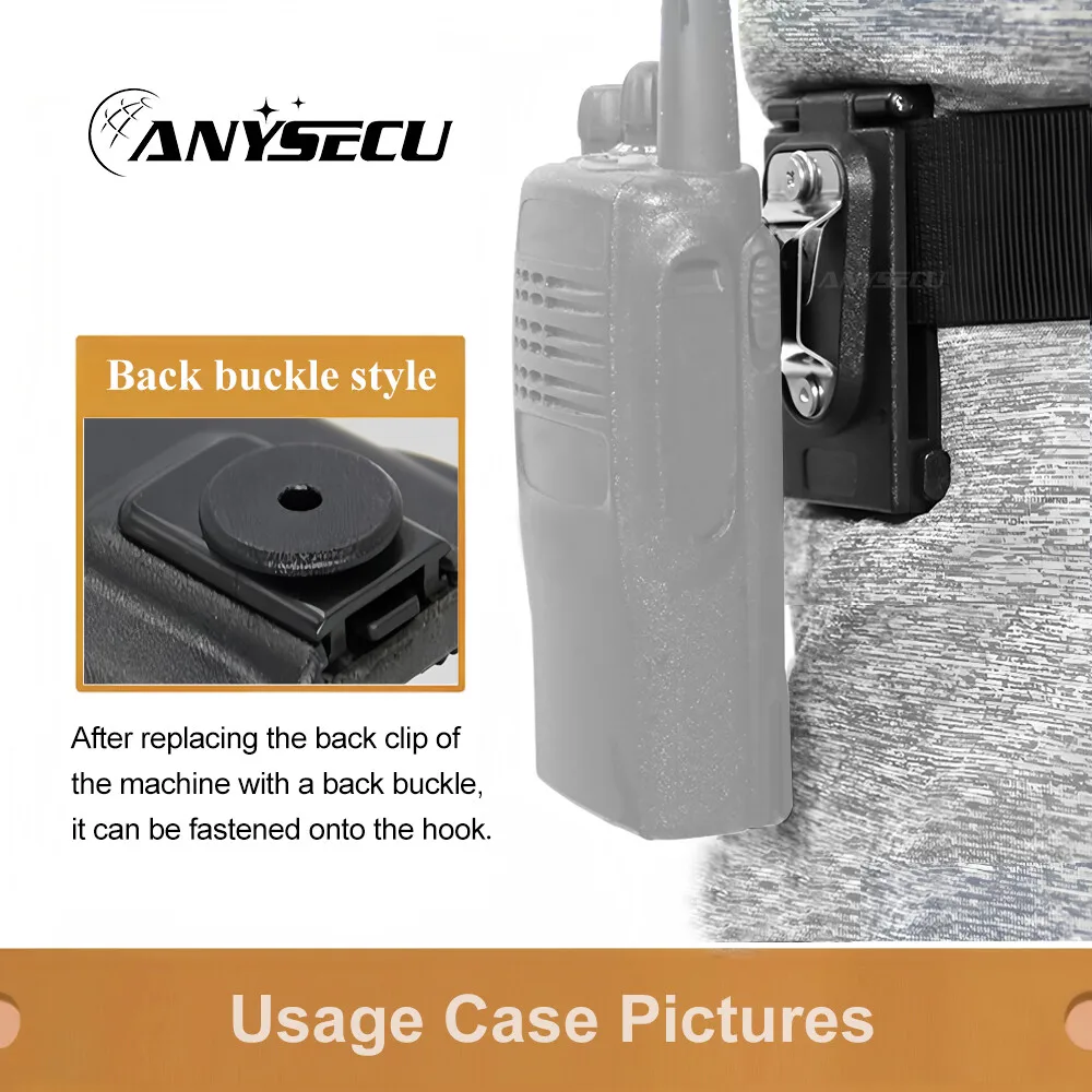 Radio Holster for Duty Belt, Radio Holder Police Law Enforcement Gear Belt Clip