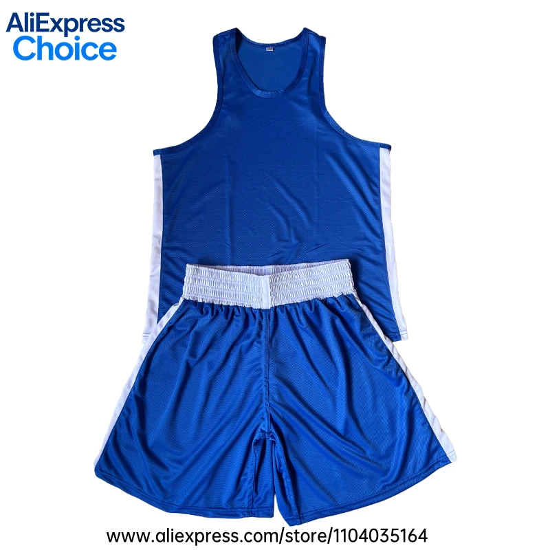 Boxing Uniform Men Women Kids Muay Thai Shorts Singlet Shirt Set Sanda Wushu Martial Arts Combat Wrestling Kickboxing Clothing