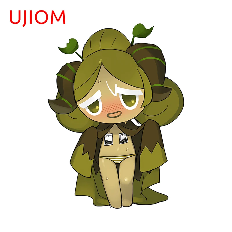 UJIOM 13cm X 9.6cm Lovely Cookie Run Wall Stickers Green Monsters Living Room Postes decalcomanie Nice Home Decoration accessori