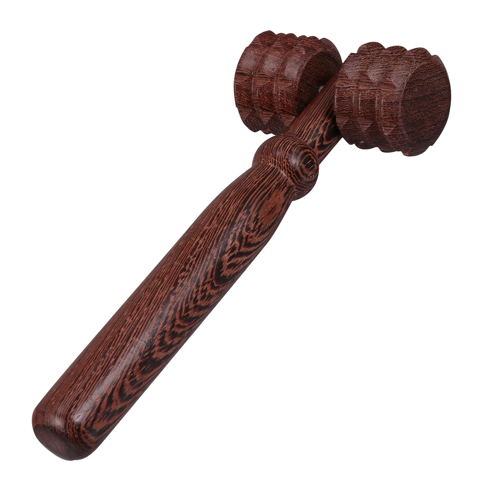 

1pc Wooden Muscle Stretch Massager Eco-Friendly Back Massager For Neck Arms Legs Double Wheel Roller Hammer Full Body Massage