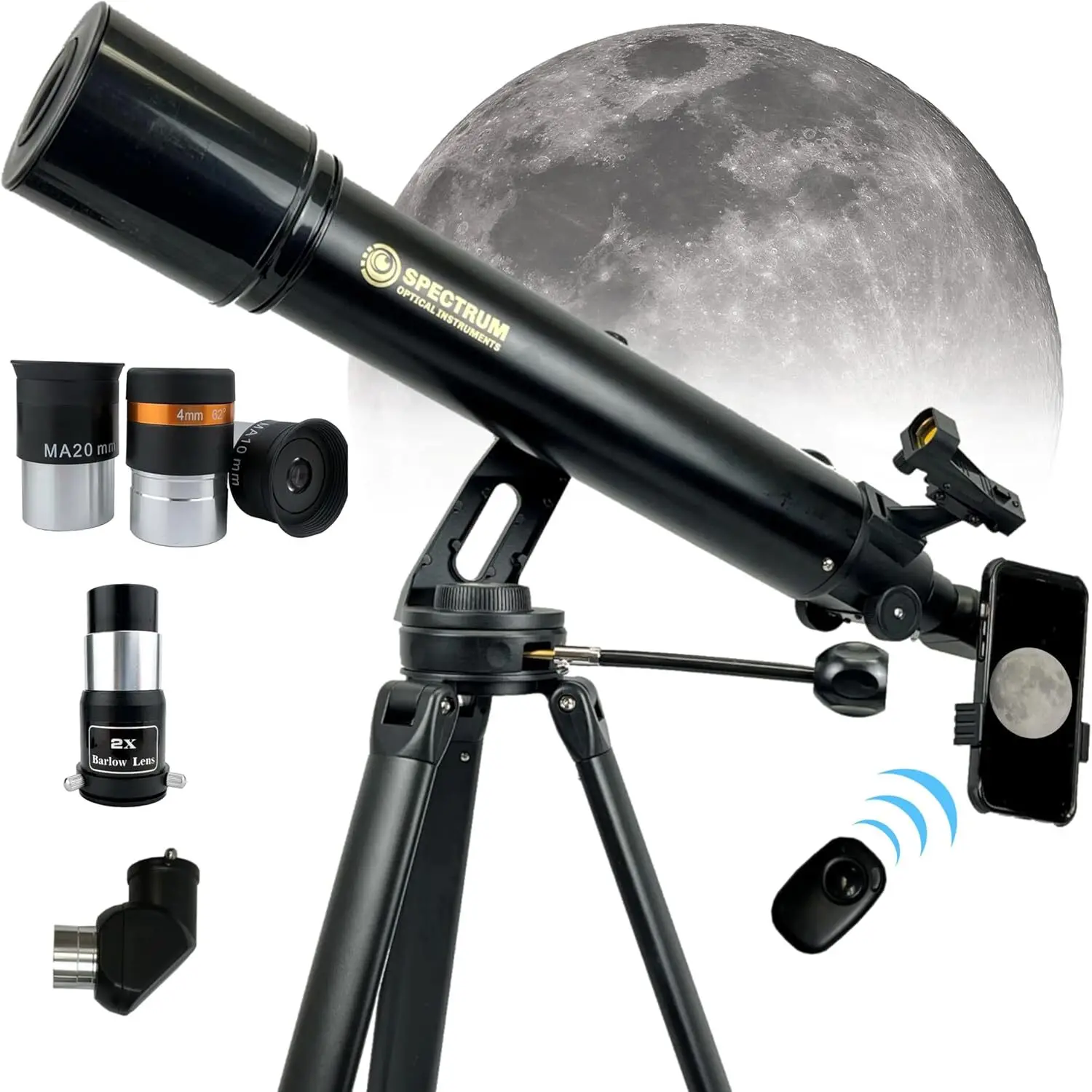 Telescope for Kids, Telescope for Adults Astronomy Gifts, Telescope for Kids 8-12 - Premium AZ Refractor  90