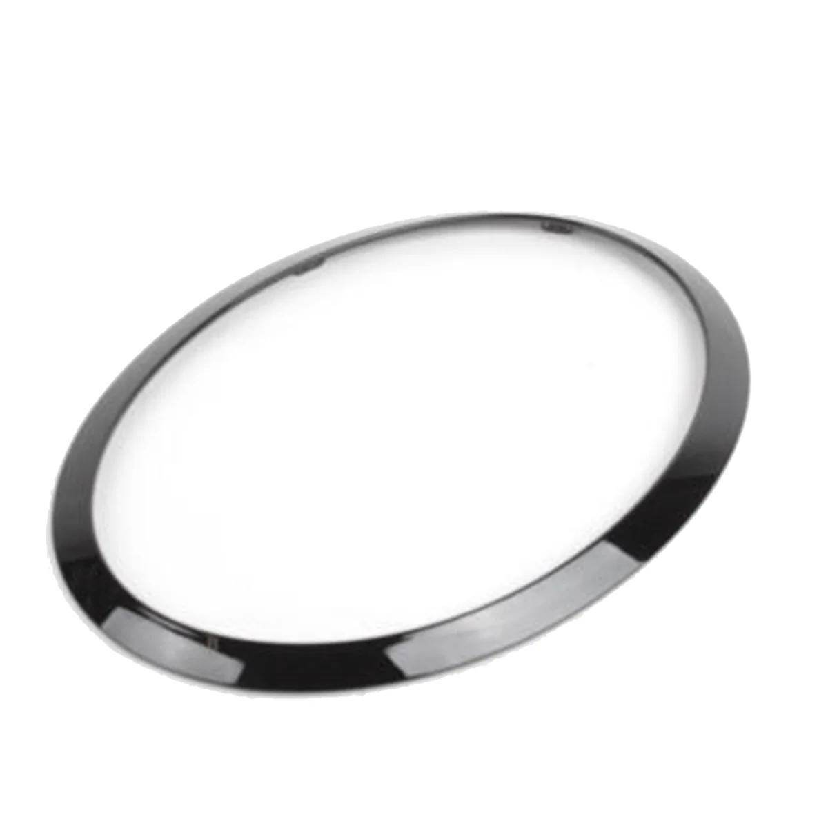 1 paio di anelli di rivestimento del faro anteriore 51137449209 51137449210   per Mini Cooper F55 F56 F57 2015-2017 Decorazione lunetta cromata nera - L49A