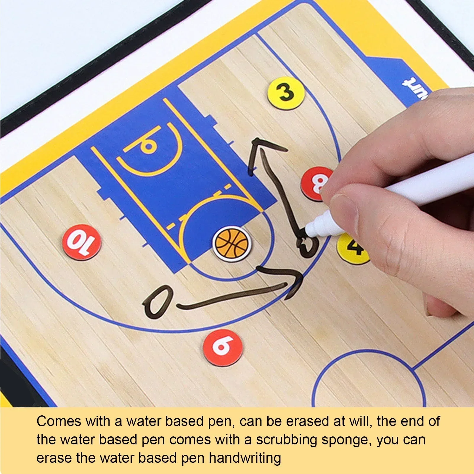 Basketball Coaching Board Portable & Foldable Design for Seamless Training and Tactical Strategy Development