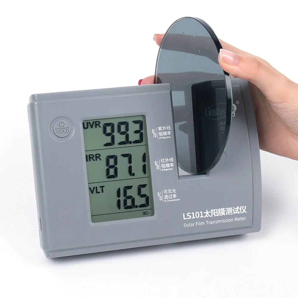 

LS101 Window Tint Transmission Meter IR UV Visible Light Transmittance Detection Solar Film Window Tint Tester