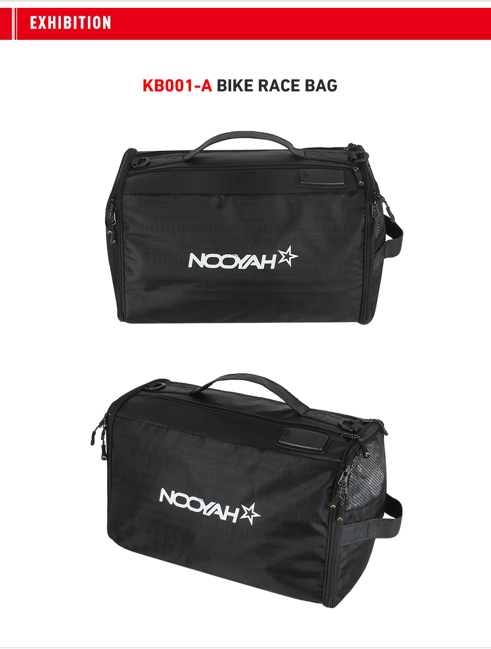 NOOYAH Sporttasche, multifunktional, Rennausrüstung, Tasche, Fahrradhelmtasche, Schuhe, Aufbewahrungstasche, Fitness, Fahrradzubehör, Schultertasche – Detail 26