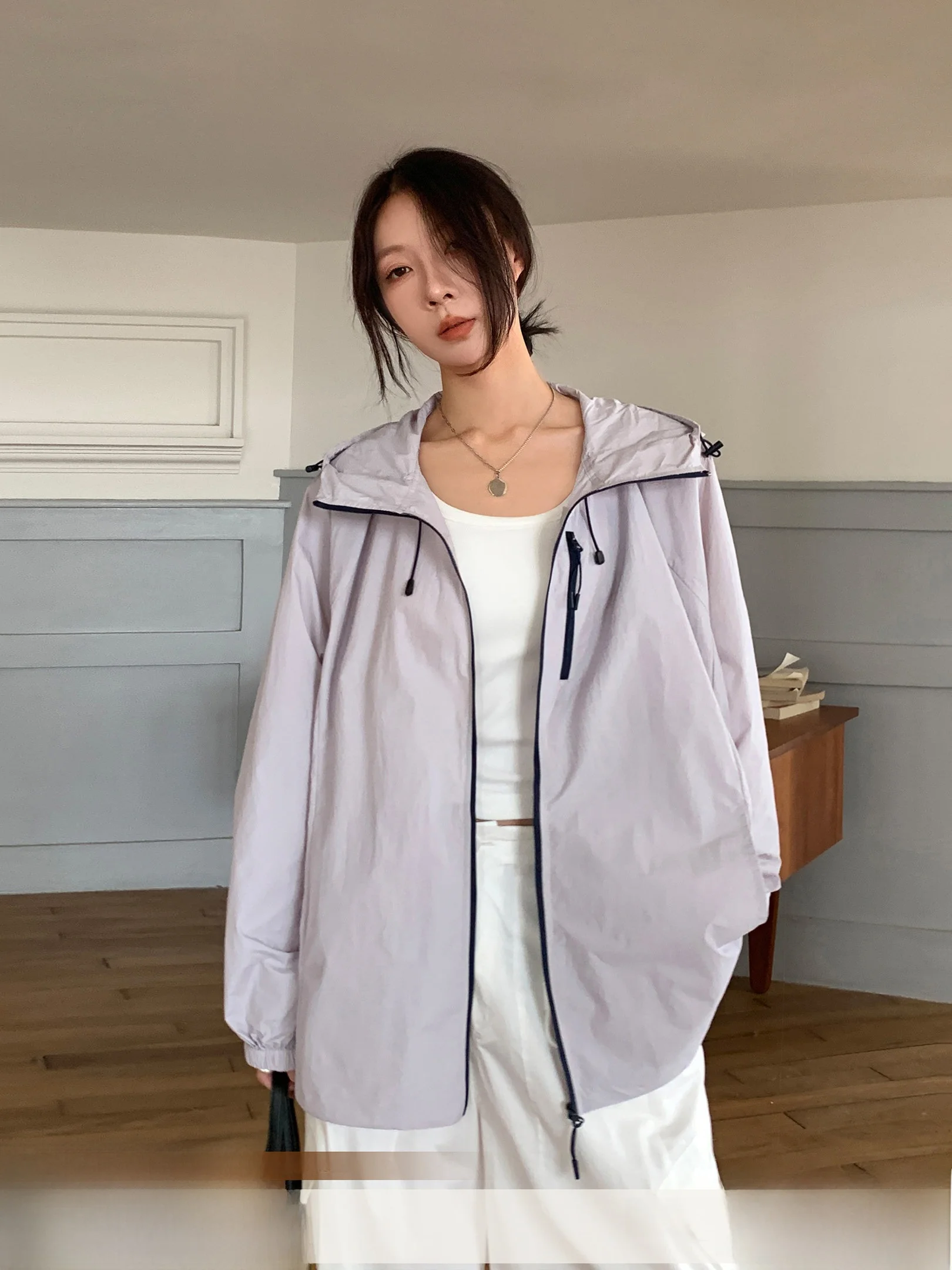 

Женская летняя легкая уличная одежда с защитой от ультрафиолета, солнцезащитная одежда с длинными рукавами и застежкой-молнией