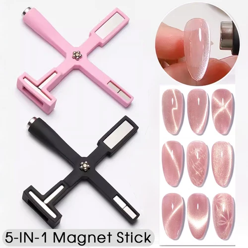 Imagen 1 del producto BORN PRETTY 5 en 1 Nail Art Stick magnético para gato Gel magnético esmalte de uñas línea tira multifunción tablero magnético herramienta para uñas