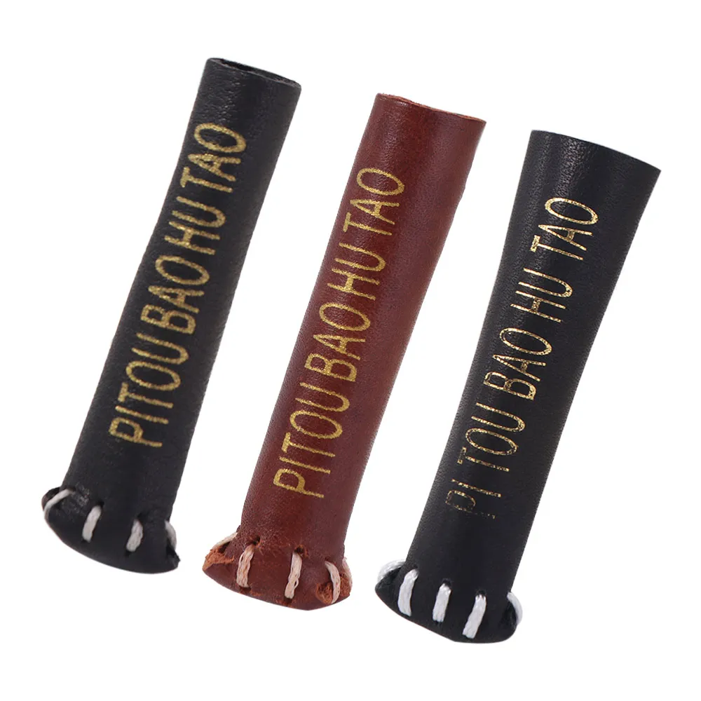 Picture 7: Leather Snooker Cue Protective Moistureproof Dustproof Cue Head Cover Cue Sleeve Pool Cue Billiard Tip Protector