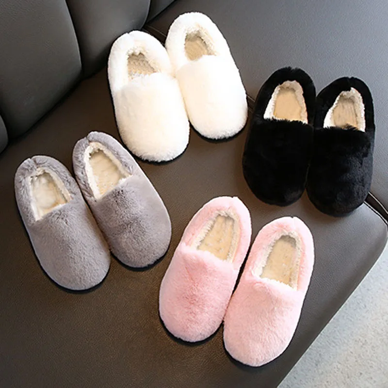 

Детская обувь, зимняя теплая обувь для маленьких девочек, черная, красная, серая, на плоской подошве из искусственного меха, осенняя кожаная обувь принцессы, модная детская обувь для девочек CSH1263