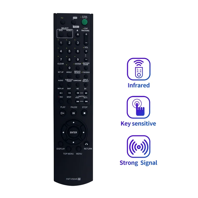 FORW-Remote Control RMT-V504A For Sony Video DVD Combo Player SLVD100 SLVD281P SLVD380P YSP4000BL SLV-D271P SLV-D300P