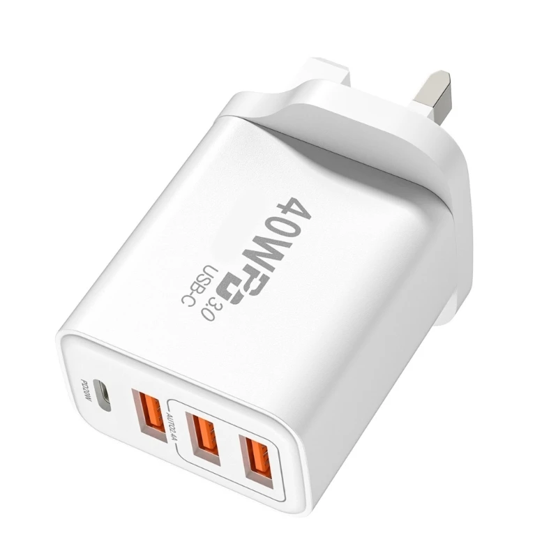  4 Port USB 40W Power Adapter Size