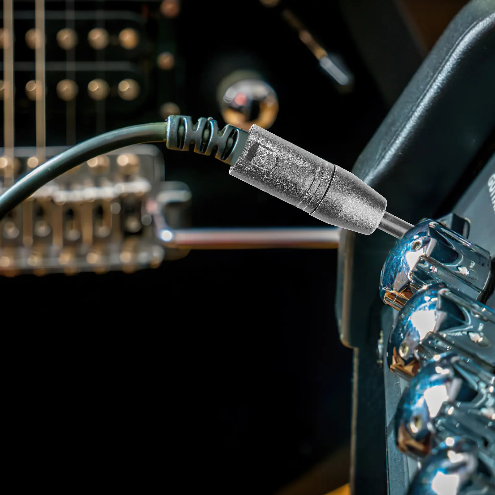 Adaptador de 6,35 mm a XLR, 4 Piezas, Metálico, Convertidor de Audio Estéreo XLR a TRS para Grabación en Estudio y Sonido en Vivo, Portátil para Uso en Movimiento