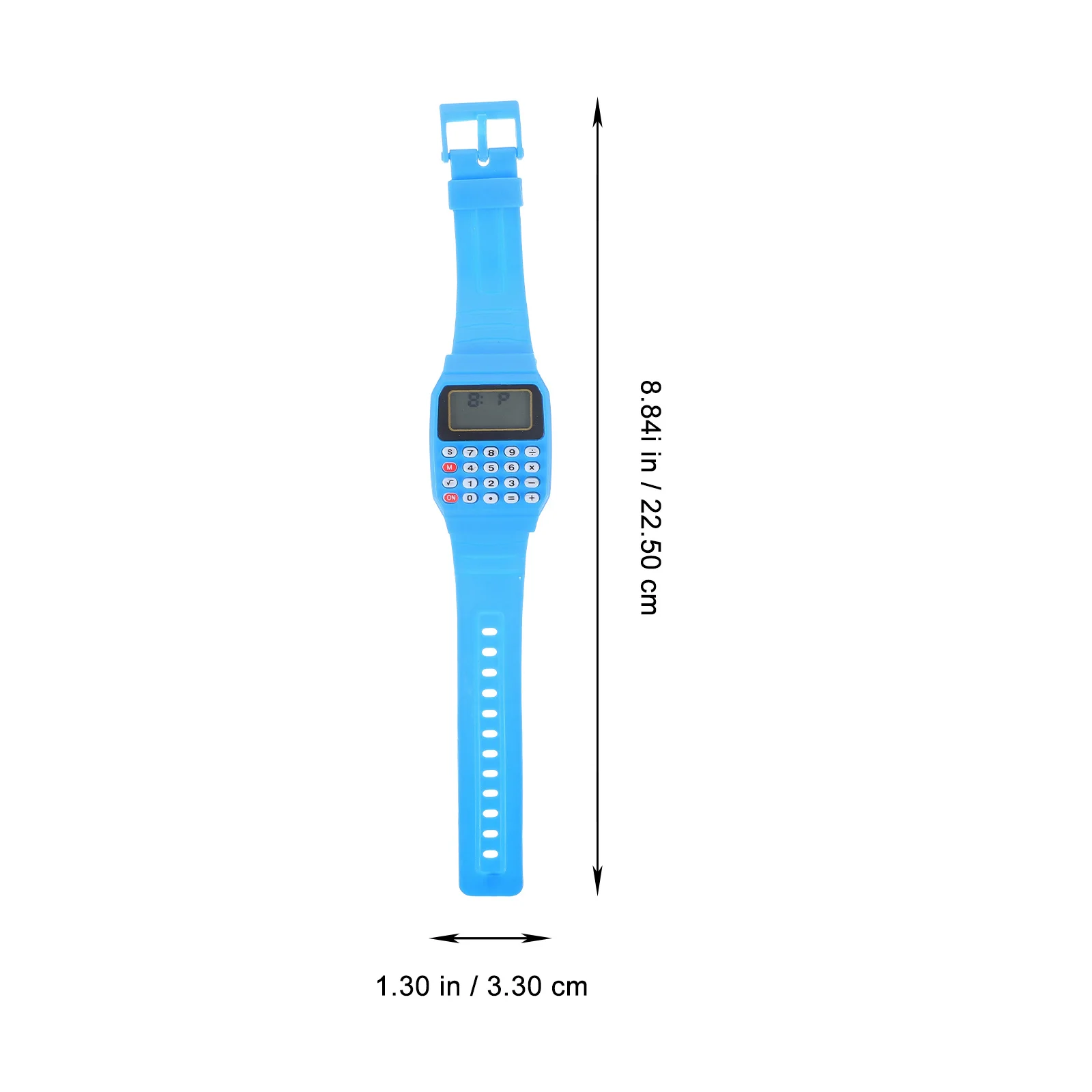 Orologio da polso con calcolatrice da 2 pezzi per la matematica portatile durevole, aiutano regali di compleanno, orologi da polso con calcolatrice