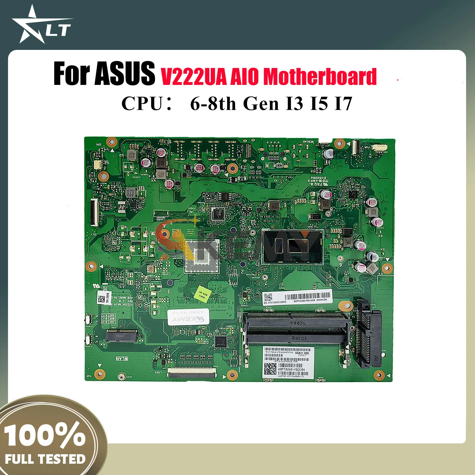 

V222UA Motherboard For ASUS Vivo AiO V222U V222UA Mainboard With I3 I5 I7 CPU 100% tests OK fast shipping High quality