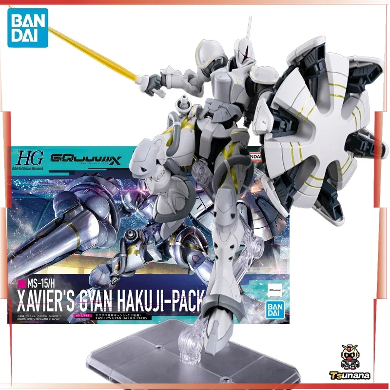 

BANDAI HG 1/144 Mobile Suit Gundam GQuuuuuuX MS-15/H Xavier (Hakuji Custom) Anime Action Figures Assembly Model Collection Toy