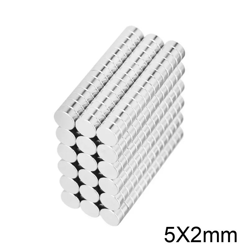 5x2mm Rare Earth Magnets Diameter 5x2 Small Round Magnets 5*2 Fridge Permanent Neodymium Magnets strong 5*2mm