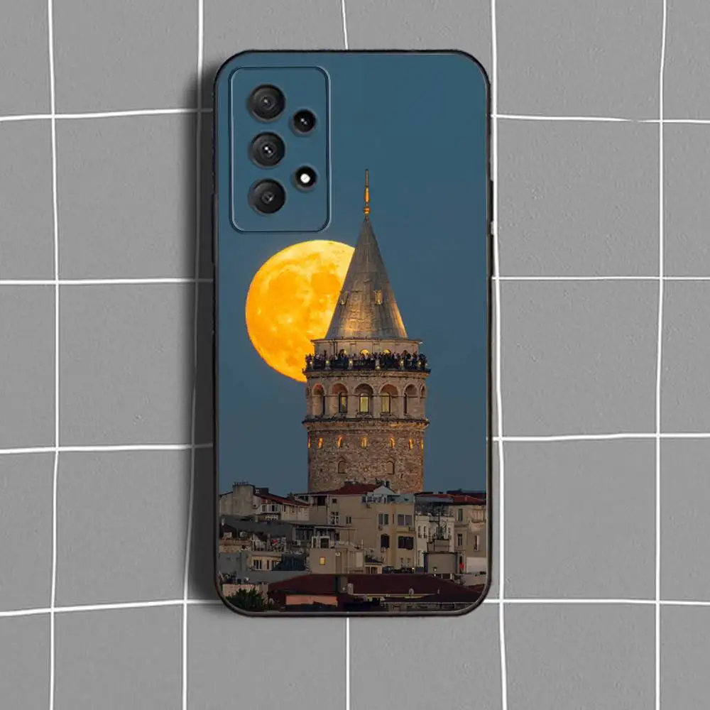 T-Turkey I-Istanbul Scenery Phone Case For Samsung Galaxy A 91,80,73,72,71,53,52,51,22,5G Shockproof Soft Black Cover