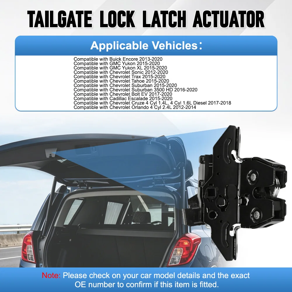 3 Pins Tailgate Rear Trunk Door Lock Actuator For Buick Encore GMC Yukon Chevrolet Trax Suburban Cadillac  13515944, 13508110