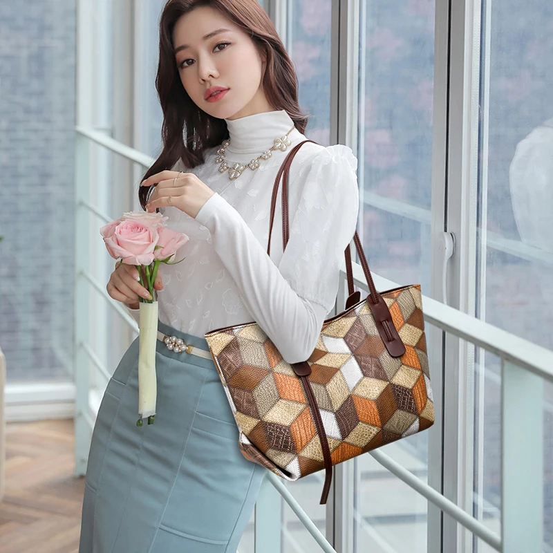 Women Bag Shoulder Bag for Women 2022 New Trend Large Capacity Tote Bag Design Elegant Gentle Handbag Autumn Winter Vintage Tote