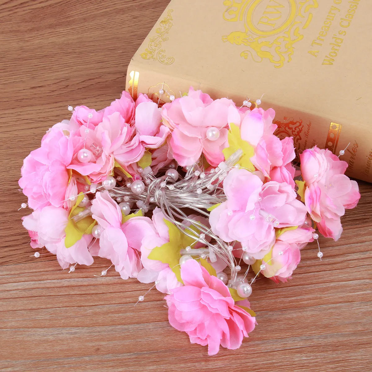 

20 светодиодных гирлянд в виде цветов, сказочные огни для детской комнаты, свадебного декора, домашней вечеринки, ночного освещения, стеклянная ваза