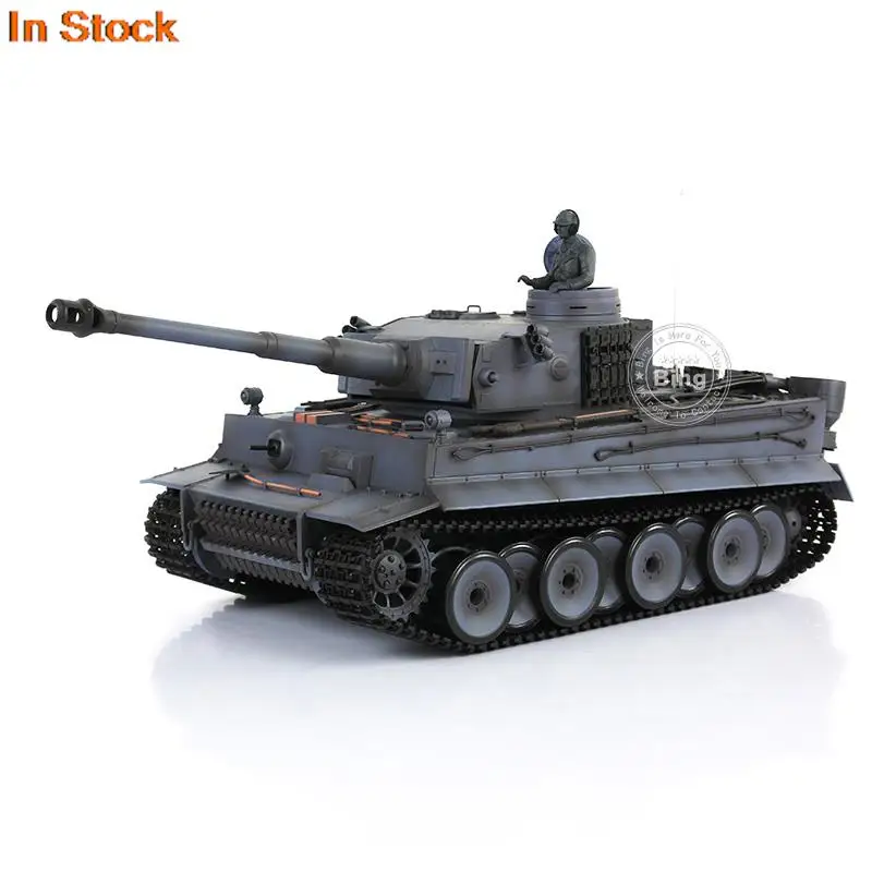 1/16 heng longo rc tanque tk7.0 plástico tigre i 3818 aço caixa de velocidades barril recuo presentes modelo controle remoto alto-falante bb TH17250-SMT4