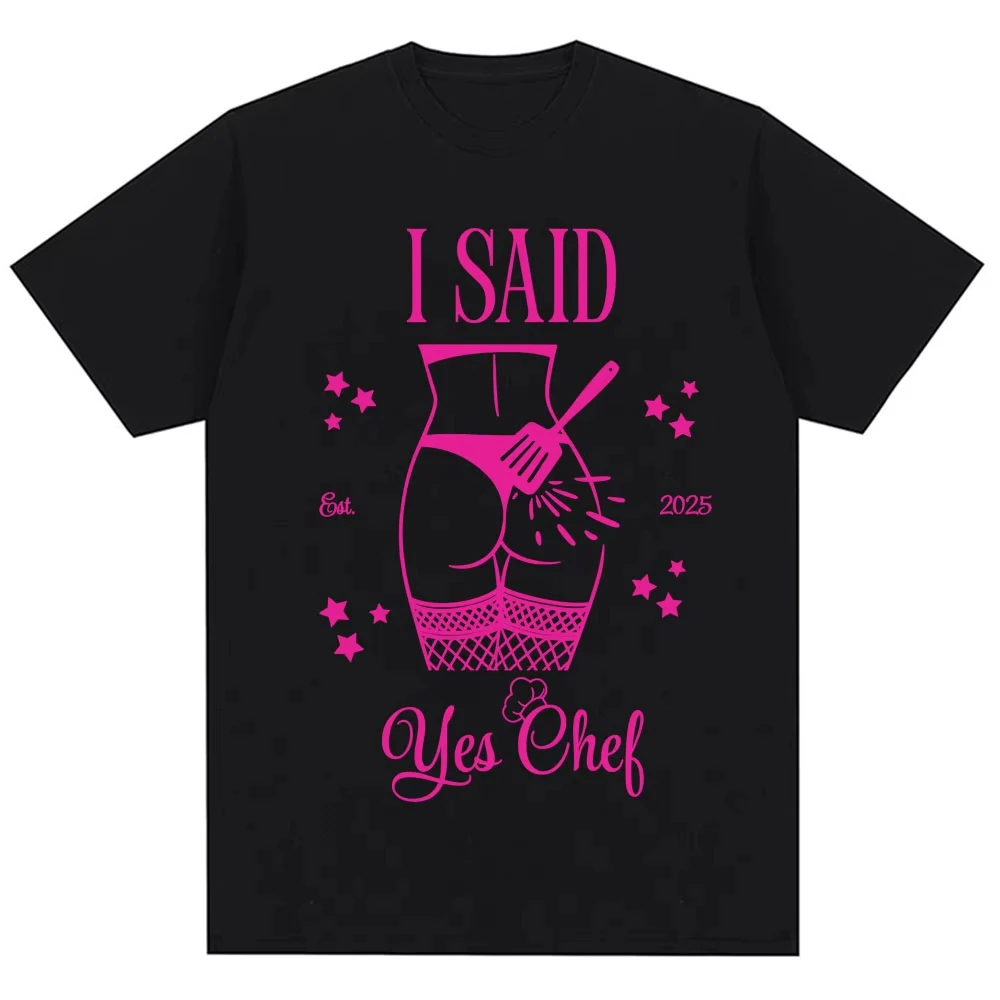 

Забавная футболка с принтом «Я сказал да» в стиле Чиф-мем, модная футболка с юмором для мужчин и женщин, хлопковая повседневная футболка оверсайз, уличная одежда Y2K