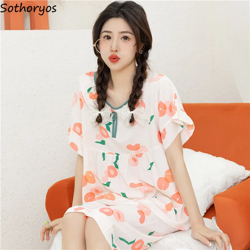 

Pajama Sets Women Sweet Style Ladies Sleepwear Ulzzang Casual Light Soft Homewear Simple Lovely Student Summer Basic Ins O-neck