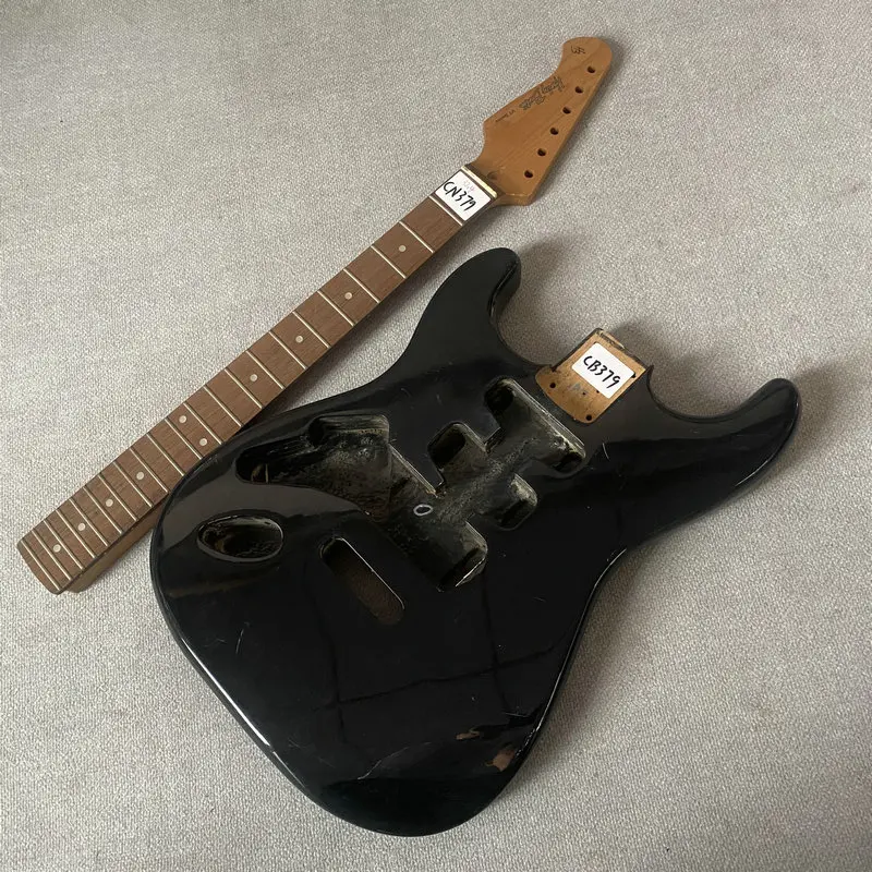 CN379 CB379 Left Hand SSH Pickups ST Electric Guitar Body+Genuine HB Maple Neck  One Set for DIY Personal Use Guitar Kits