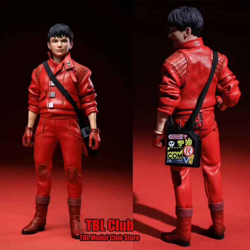 SACRED TOYS 001 1/12 Scale Male Soldier Motorcycle Boy Red Leather Clothes Full Set 6inch Action Figure Doll