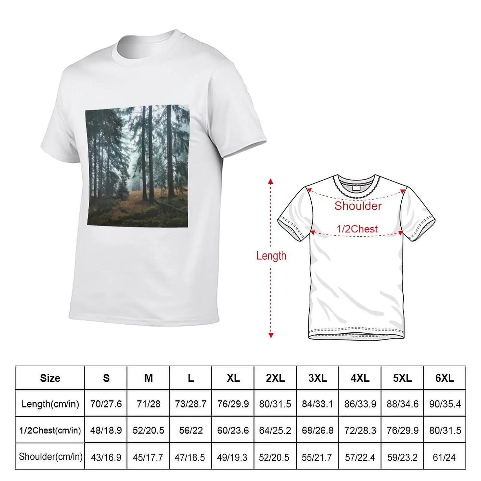 Deep In The Woods T-Shirt cute tops blue lock workout shirts for men