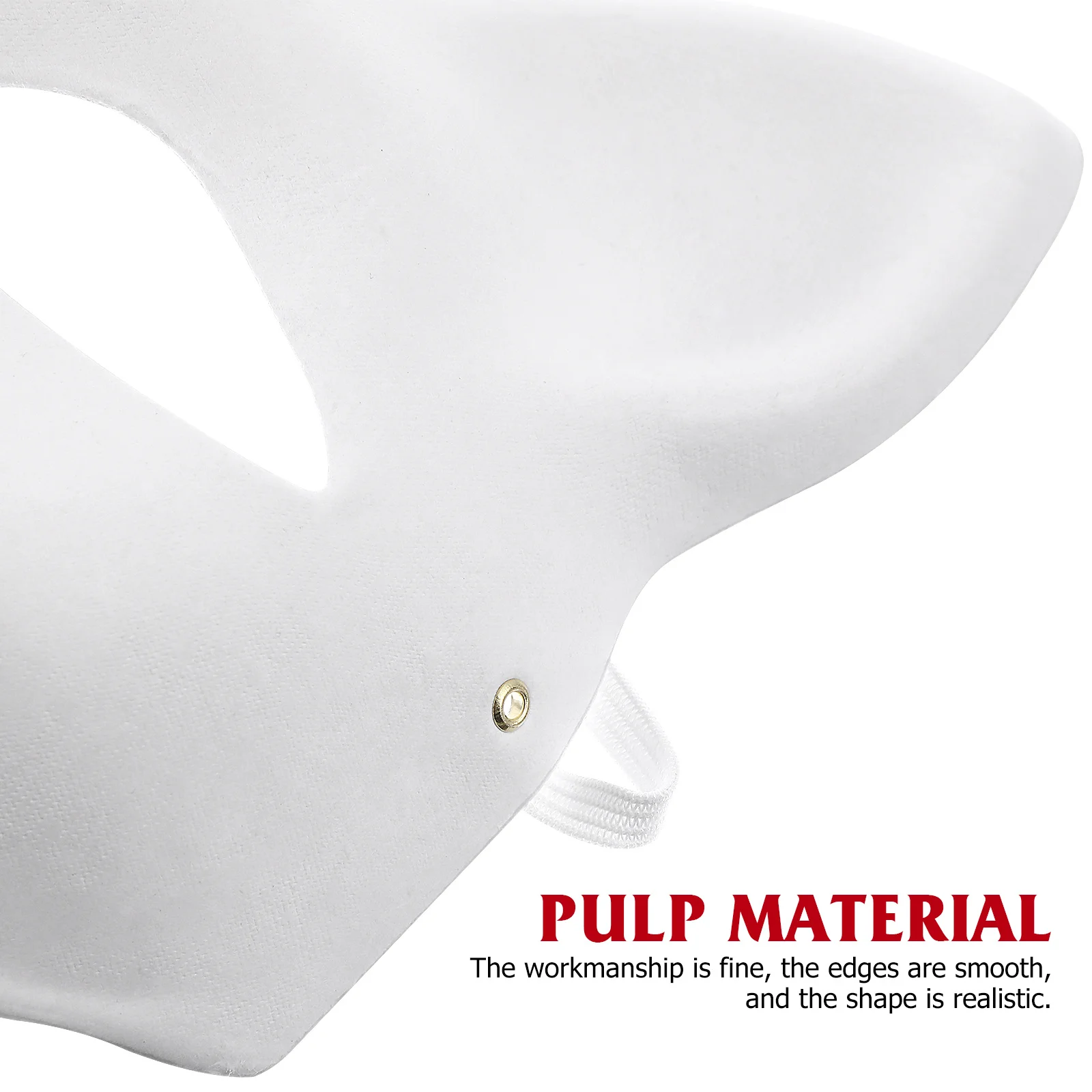 10 Pezzi Maschera Facciale a Forma di Gatto, Maschera Bianca Vuota per Dipingere a Mano, Leggera, per Feste, Cosplay, Halloween, Accessorio per Costumi per Bambini