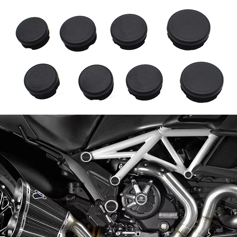 

8PC Frame Hole Cover Caps Plug Decorative Frame Cap Set For Ducati Diavel1200 Diavel 1200 2011-2018 2015 2016 2017 Motorcycle