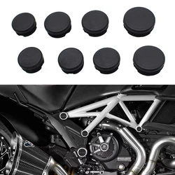 8PC Frame Hole Cover Caps Plug Decorative Frame Cap Set For Ducati Diavel1200 Diavel 1200 2011-2018 2015 2016 2017 Motorcycle
