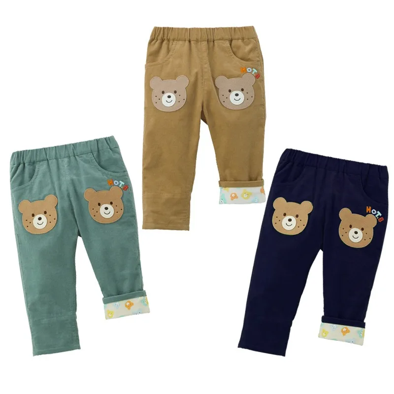 

Winter Kids Clothes Cartoon Bear Corduroy Casual Pant Autumn Kids Pants Baby Boy Clothes Roupa Infantil Pantalones Bottom