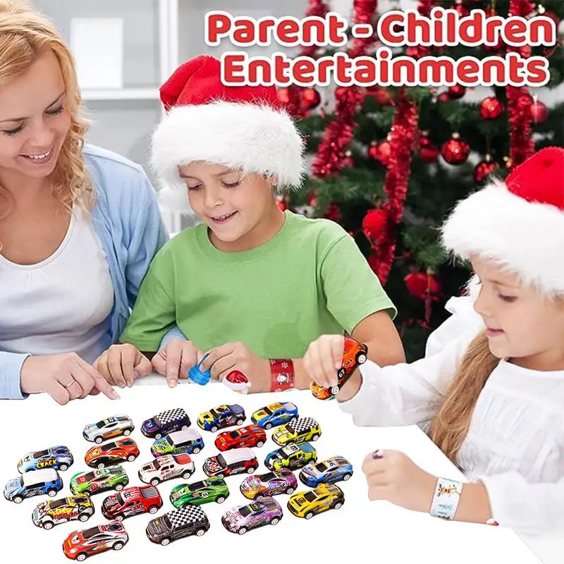 Christmas Countdown For Kids 2024 Boys Advent Calendar 24 Day Countdown With 24 Different Race Cars Cool Christmas Gift Holiday