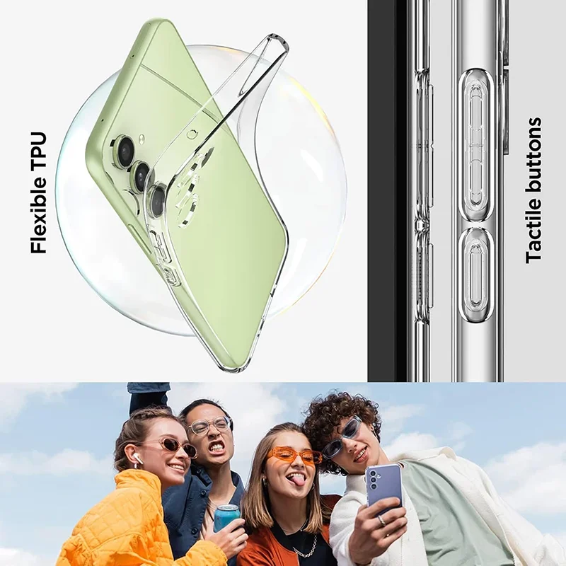 Funda de silicona suave ultrafina para Samsung Galaxy S24 Plus, protección de cámara Ultra completa para Samsung S 24 S24 + S24ultra