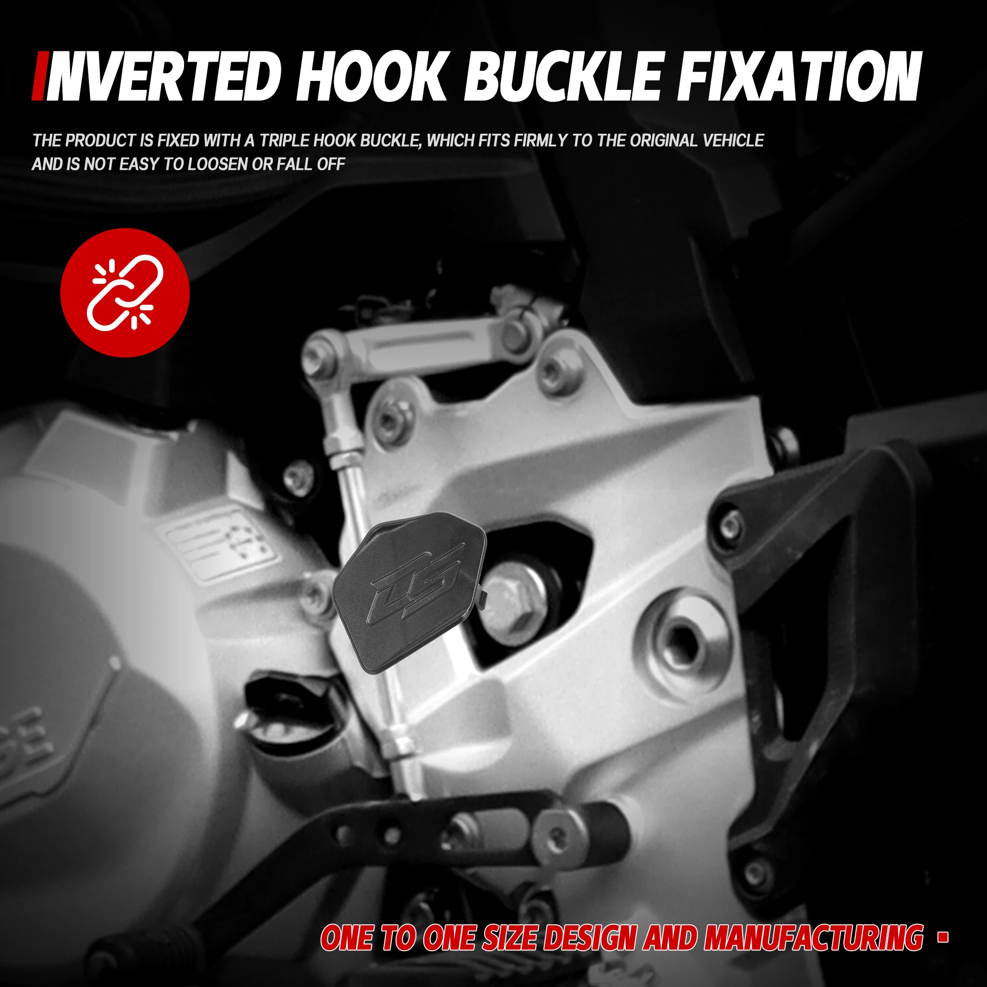 For VOGE DS900X DSX900 2026 Modified 900DSX Engine Cylinder Frame Cover Body Decorative Panel Cover Hole Filling Cover Sticker