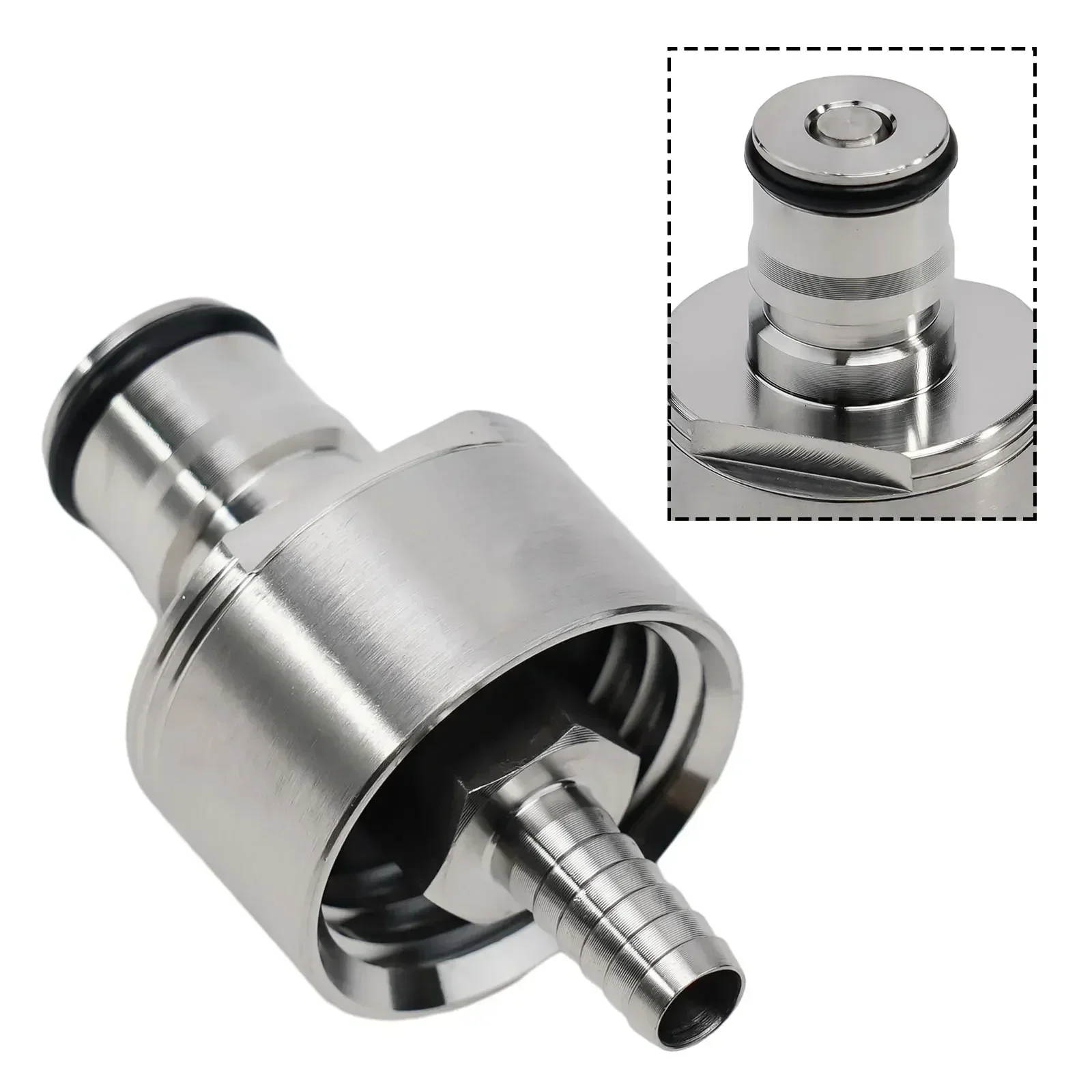 6x3.2x3.2cm Injection Carbonation Cap Perfect Polishing Stainless Steel Ball Lock Cap Home Brewing Carbonate Cap CO2 Injection
