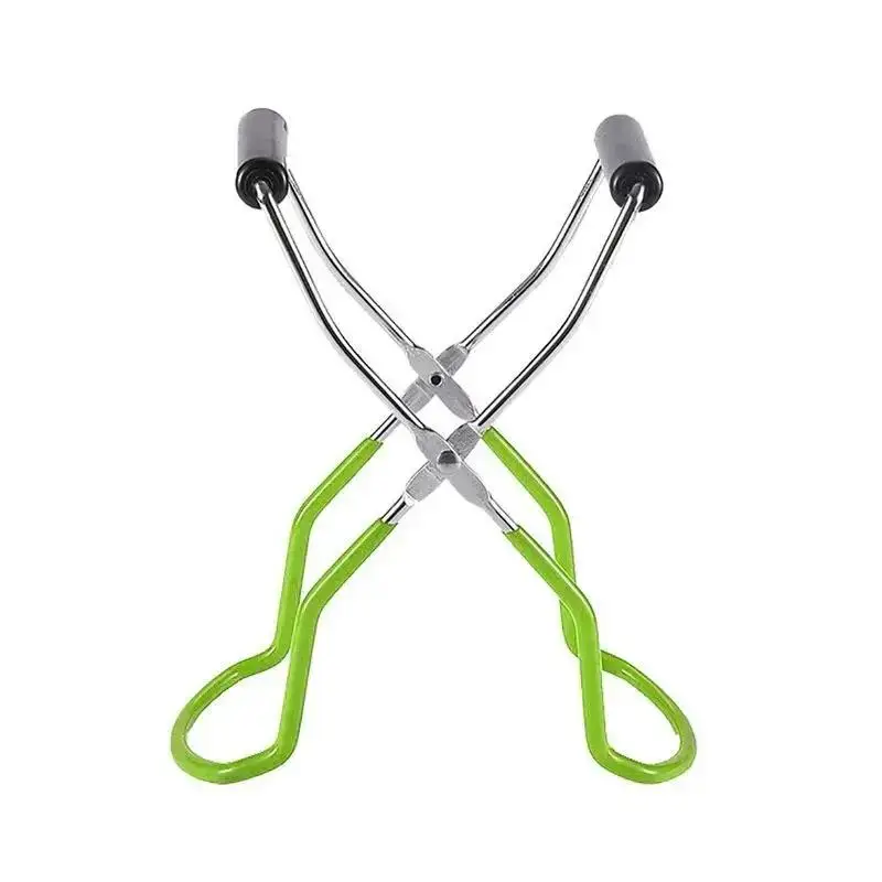 Canning Jar Lifter Stainless Steel Can Tongs Clip Heat Resistance Anti-clip Mason Jar Lifter Glass Bottle Holder Kitchen Tool