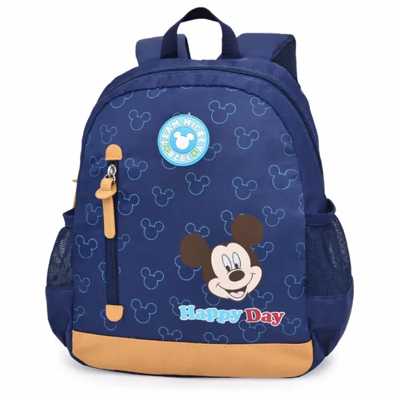 Mochila de Mickey Mouse de Disney, bolso para niños de guardería de 2 a 6 años, gran capacidad, bonito uso diario escolar Kawaii