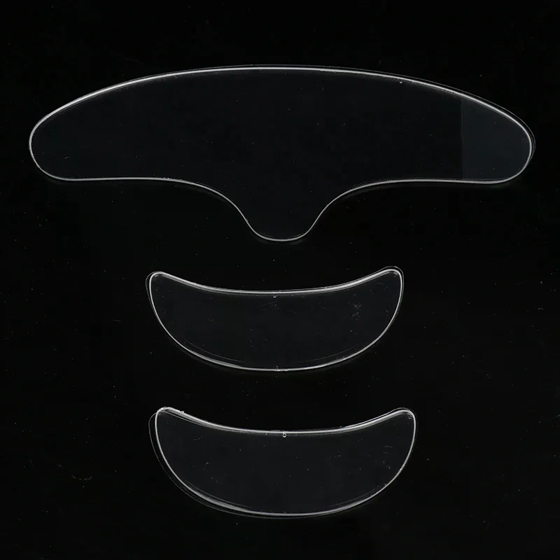 3 個再利用可能なしわパッチ抗目元額目に見えないアンチエイジングフェイスパッドフェイススキンケアツール