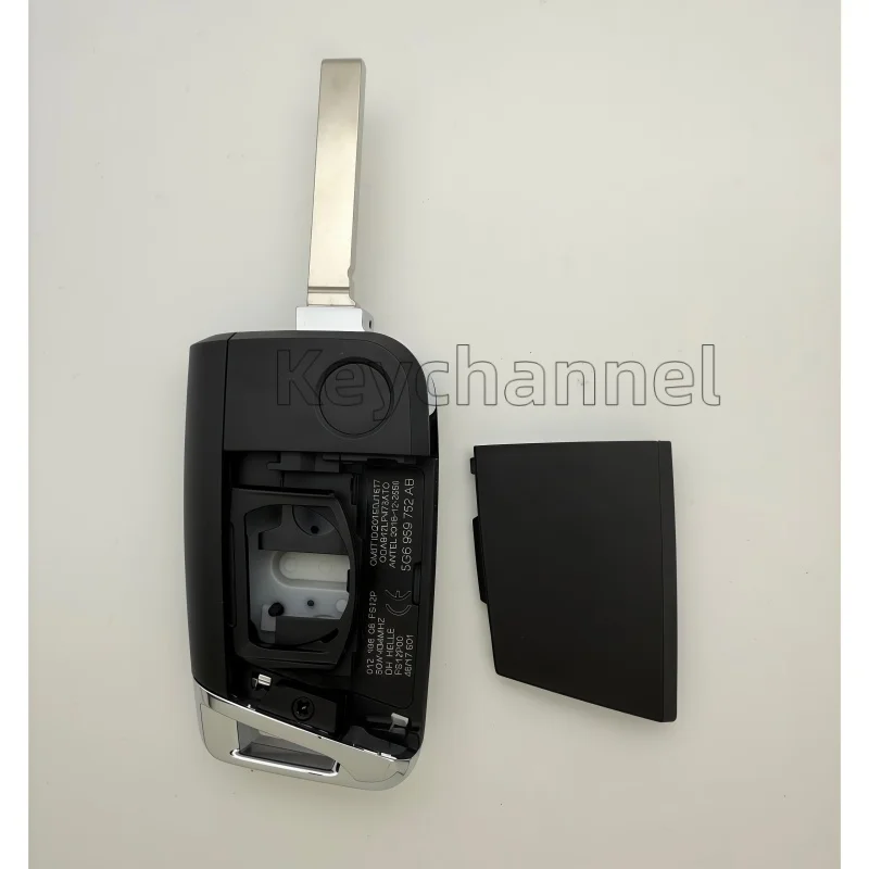 1 szt. Obudowa kluczyka samochodowego z 3 przyciskami HU162, pilot zdalnego sterowania MQB do Golf MK7, Golf 6, Tiguan, Jetta, Atlas, Polo, Virtus, Skoda, Seat, składany pilot.