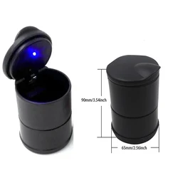 Tasse de cendrier portable pour voiture Laguna ette avec lumière LED, poignées amovibles, support de cendrier de véhicule ouvert à une touche, accessoires automobiles