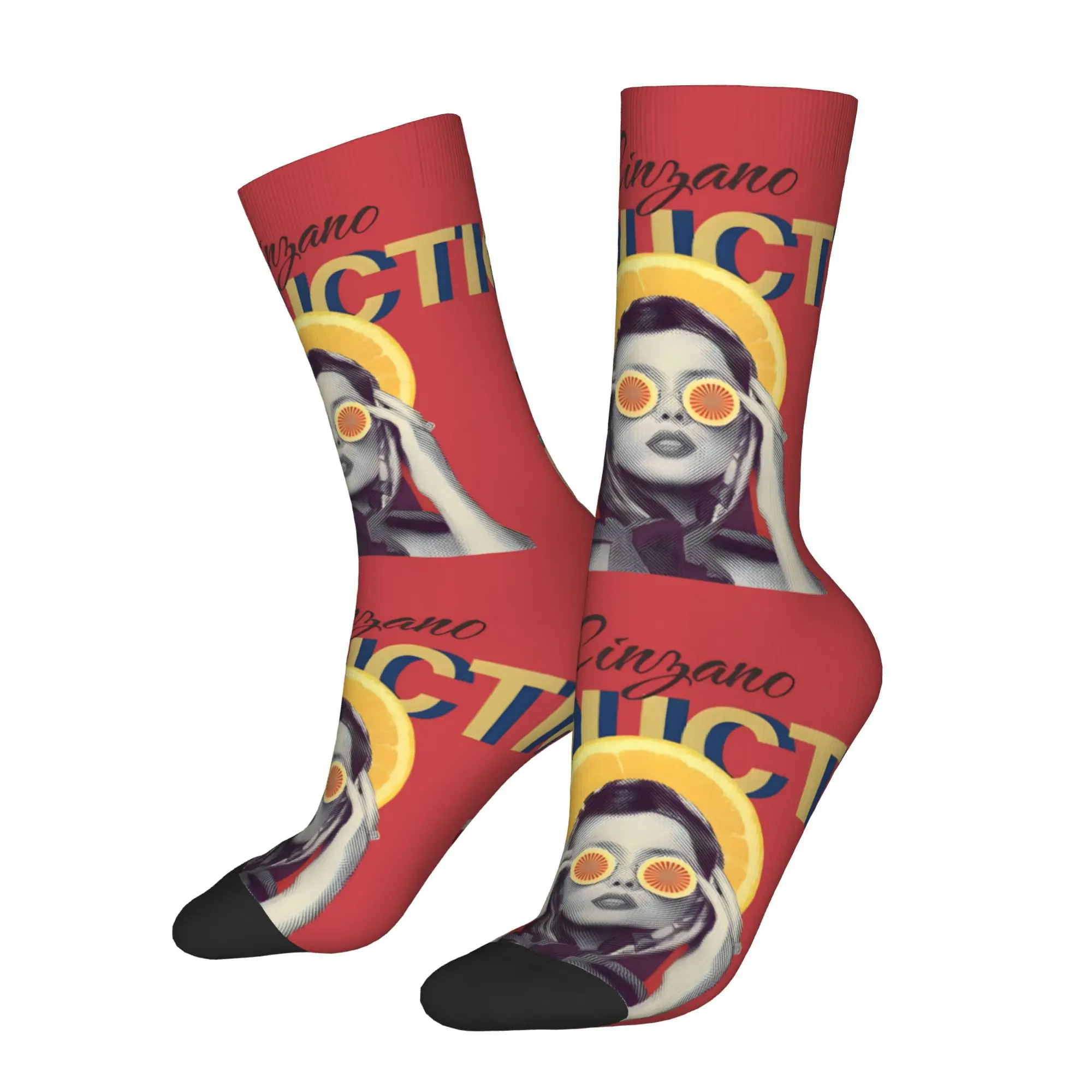

Funny Happy Men's Socks Wine Pattern Vintage Harajuku Hip Hop Seamless Crew Sock Gift Pattern Printed