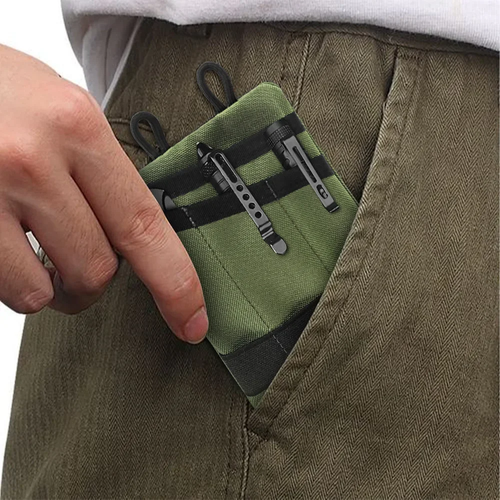 Outdoor Camouflage Oxford Cloth Tool Change Card Key Storage Waist Bag