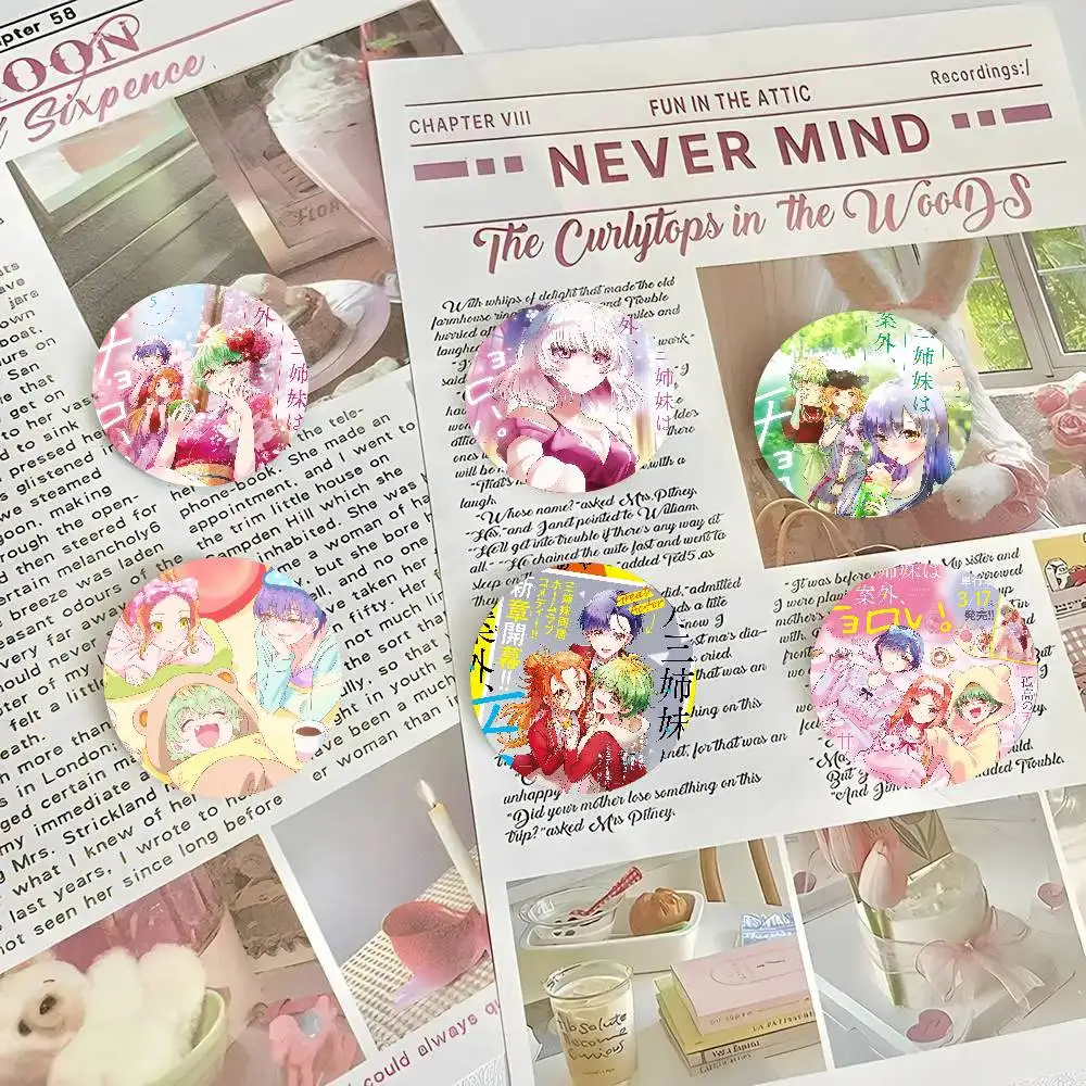Dealing With The Mikadono Sisters Is A Breeze Pins Brooch Cartoon Badge For Friend Backpack Clothes Collect Accessories Jewelry