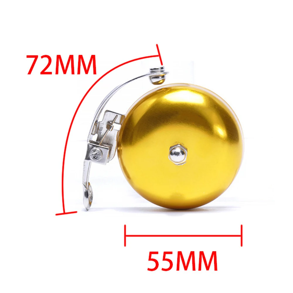 Bicycle Retro Bell Leisure Bicycle Dial Bell Aluminum Silver Gold Coffee Brown Bicycle Bell Bicycle Bell